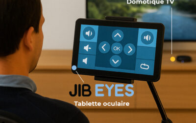 Contrôler sa télévision avec les yeux grâce à JIB EYES et JIB HOME : une solution pensée pour l’autonomie